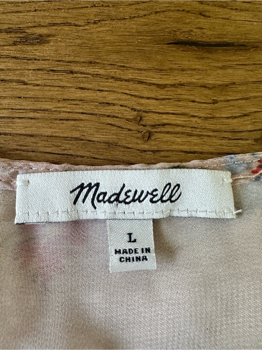 Madewell
Silk Pembroke Top in Seaside Floral Blouse Sz L - Picture 8 of 13